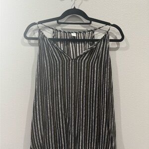 Old Navy Black and White Striped Camisole